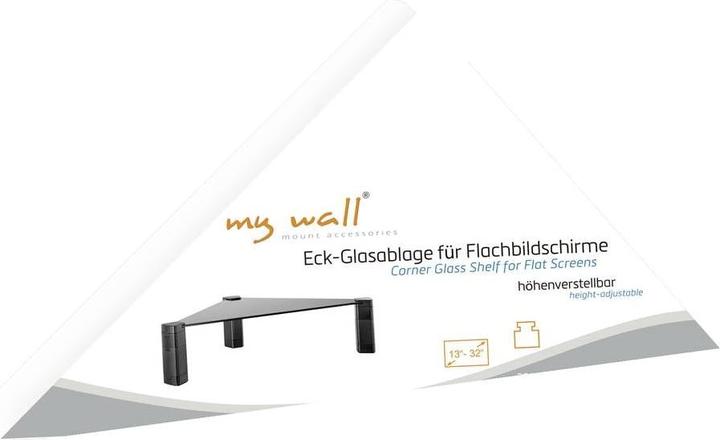 Produktbild myWall Eck-Glasablage fÃ¼r Flachbildschirme