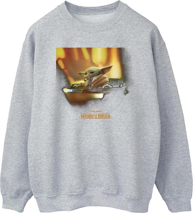 Star Wars The Mandalorian Grogu Painted Sweatshirt (L)