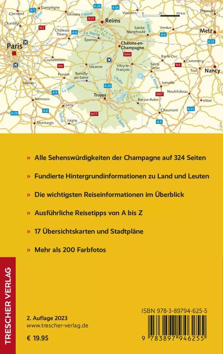 Produktbild Reiseführer Champagne (Deutsch, Heike Bentheimer, 2023)