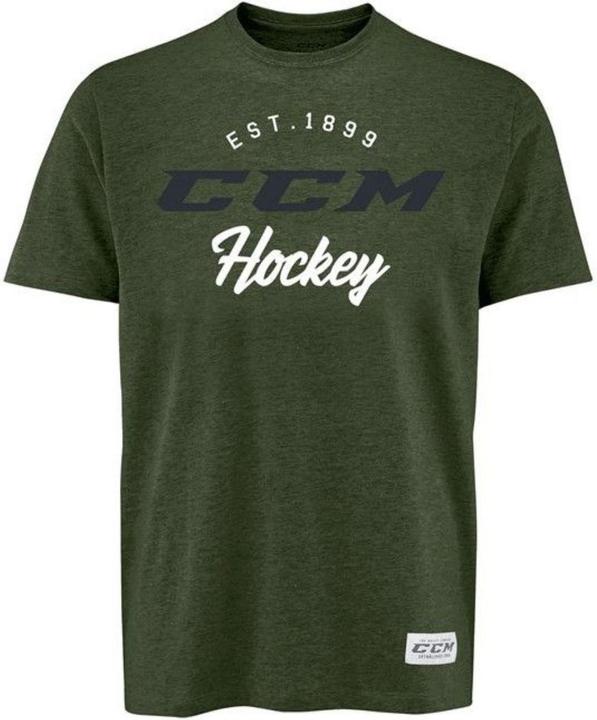 CCM T3855 ACADEMY SS TRI BLEND TEE SR (S, Grün) (S)