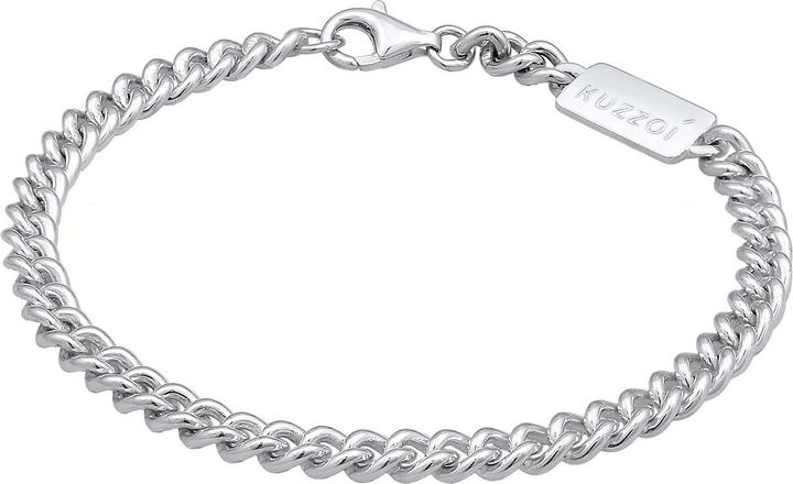 Kuzzoi Armband Herren Rundpanzer Massiv 925 Silber (23 cm, 925er Sterling Silber)