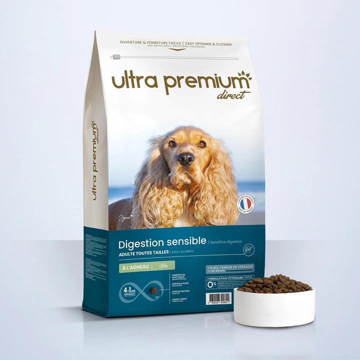 Actual product image Ultra Premium Direct Sensitive Dog all Breeds - Lamb & Rice (Adult, 1 pcs., 12000 g)