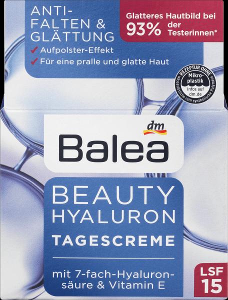 Actual product image dm Balea Beauty Hyaluron Day Cream (50 ml, Day cream, SPF 15)