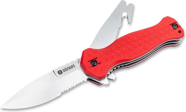 Produktbild Dönges Rettungsmesser Expert Folder, Farbe Rot (10 cm)