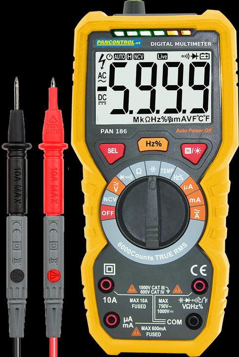 Actual product image Pancontrol PAN 186 - Digital multimeter IP67 (CAT IV 600V, CAT III 1000V)