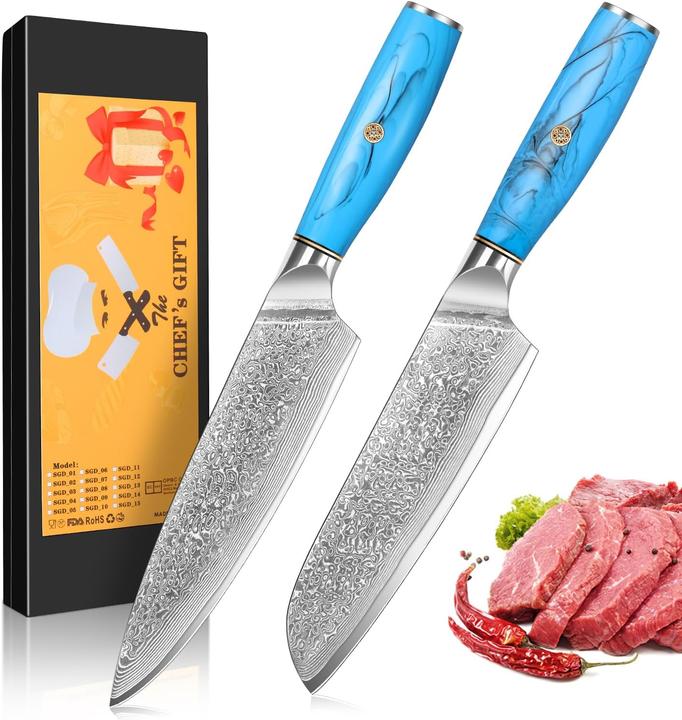 Produktbild Home Safety Damast-Messerset (19.50 cm)