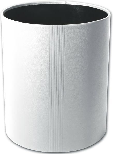 Produktbild Läufer Papierkorb La Linea Leder weiss (13 l)