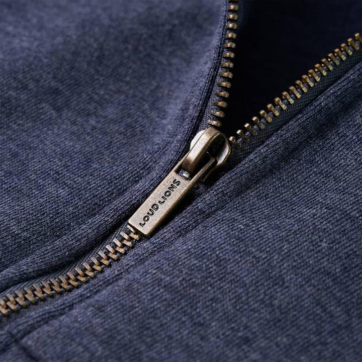Produktbild VidaXL Kinder-Kapuzenpullover mit Reissverschluss Dunkelblau (92)