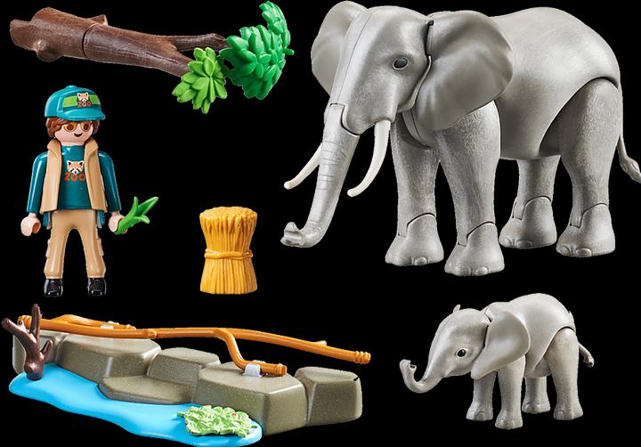 Image du produit Playmobil Les éléphants dans les enclos extérieurs (70324, Playmobil Family Fun)