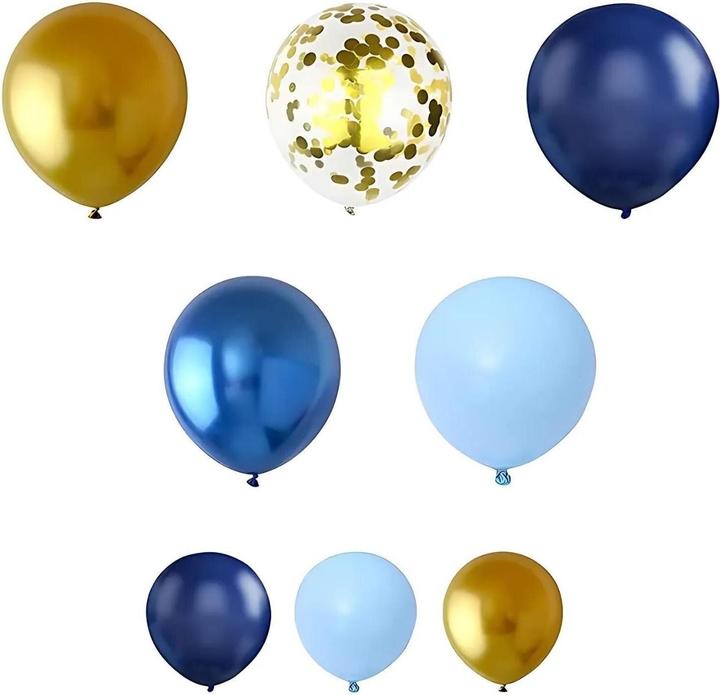 Hermex Set di 130 palloncini Arco di palloncini Ghirlanda di palloncini Palloncini per feste Palloncini di (130 x)