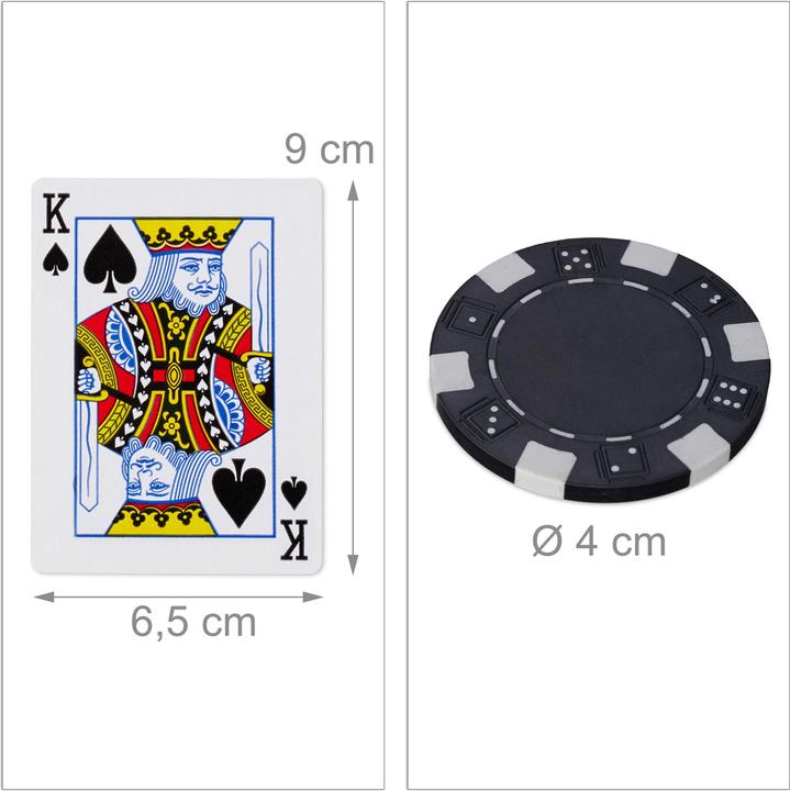 Immagine prodotto Relaxdays Poker set con valigietta & 300 chips (Multilingue)