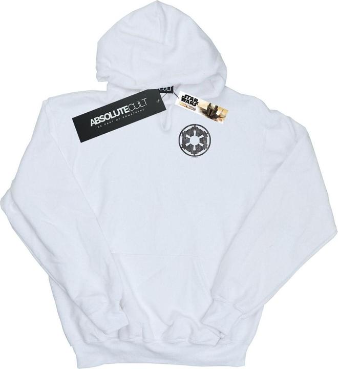 Immagine prodotto Star Wars The Mandalorian Galactic Empire Insignia Breast Print Felpa con Cappuccio Uomo (4XL)