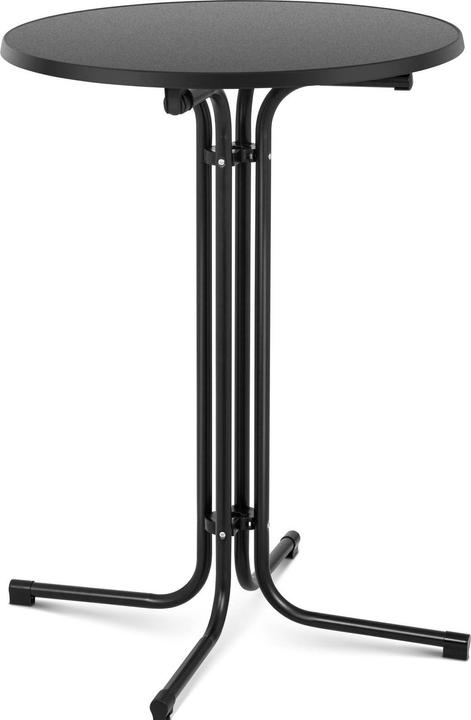 Royal Catering Stehtisch Bistrotisch klappbar Bistro Tisch Bartisch Gastro rund Ø 80 cm schwarz (80 x 80 x 111 cm)