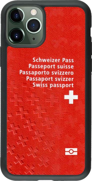 Actual product image PhoneLook Coque Silicone rigide noir Swiss Passport (Apple iPhone 11 Pro)
