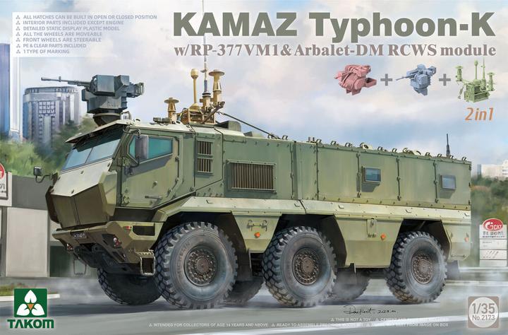 Actual product image Takom Kamaz Typhoon-K w/RP-377VM1 & Arbalet-DM RCWS Module 2in1