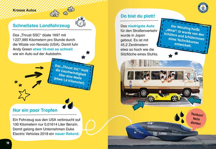 Image du produit Ravensburger Guinness World Records für Erstleser - Fahrzeuge (Allemand, 2023)