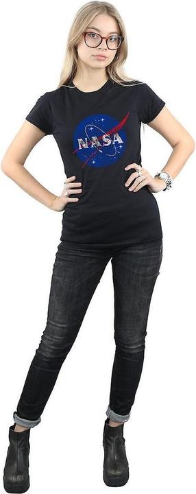 Immagine prodotto Nasa Maglietta in cotone con logo distressed Insignia Donna/Ladies (XXL)