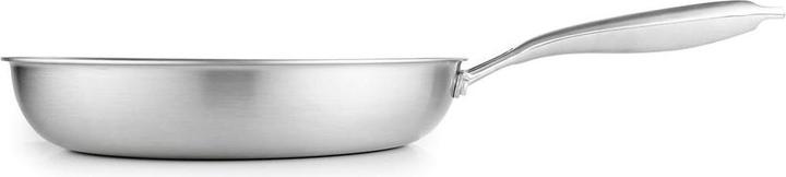 Immagine prodotto Bratmaxx Bratpfanne Silber 20 cm, Material: Aluminium, Edelstahl (Padella per friggere, Alluminio)