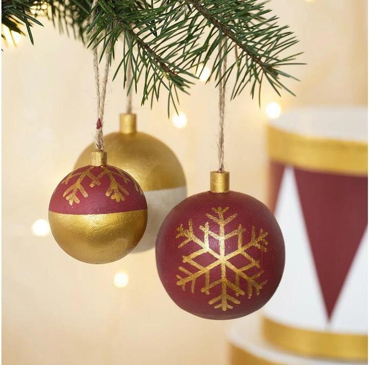 Actual product image Creativ Company Wooden ball Christmas decoration (1 -part)