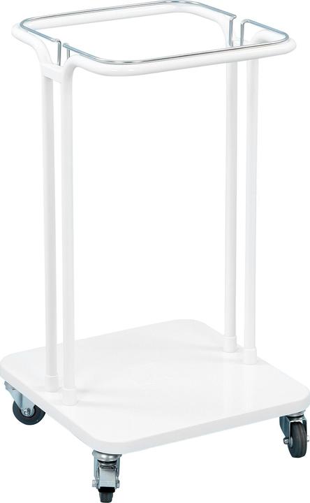 Actual product image ReinigungsBerater Mobile waste bag stand Saekko Boy 40 L white open with bag holder (40 l)