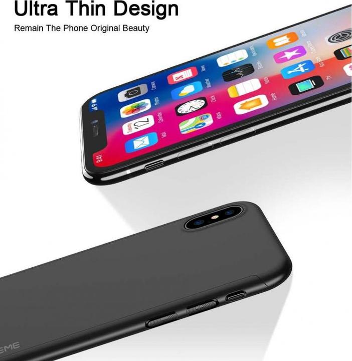 Actual product image Floveme 360 degree bulletproof glass case iPhone XS all-round protection (1 Piece, Apple iPhone XS)