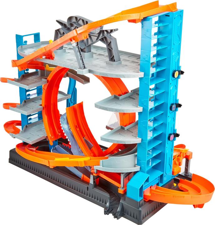 Actual product image Hot Wheels City Ultimate Garage with Shark Attack