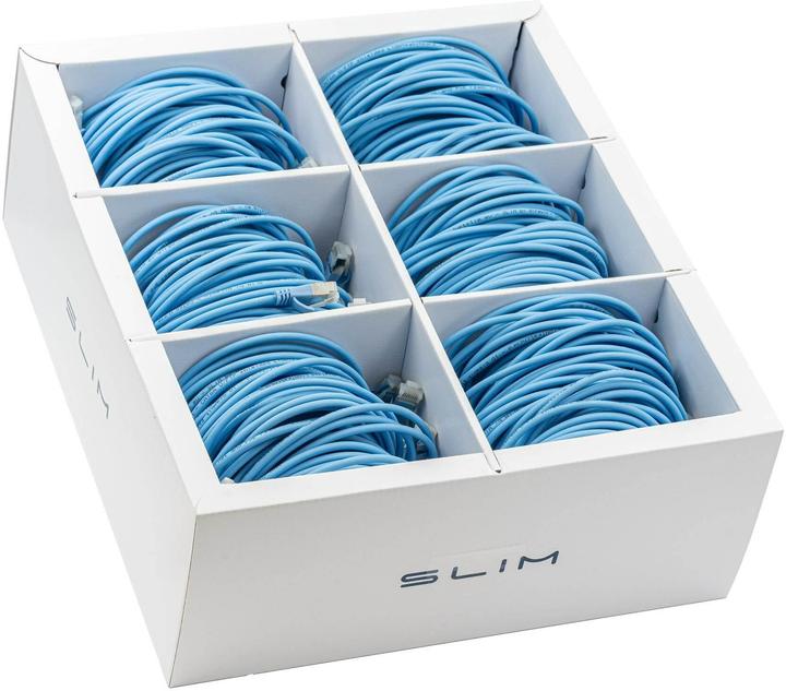 Image du produit SLIM Câble patch RJ-45, Cat 6A, U/FTP, 3 m, bleu, 36-Pack (U/FTP, CAT6a, 3 m)