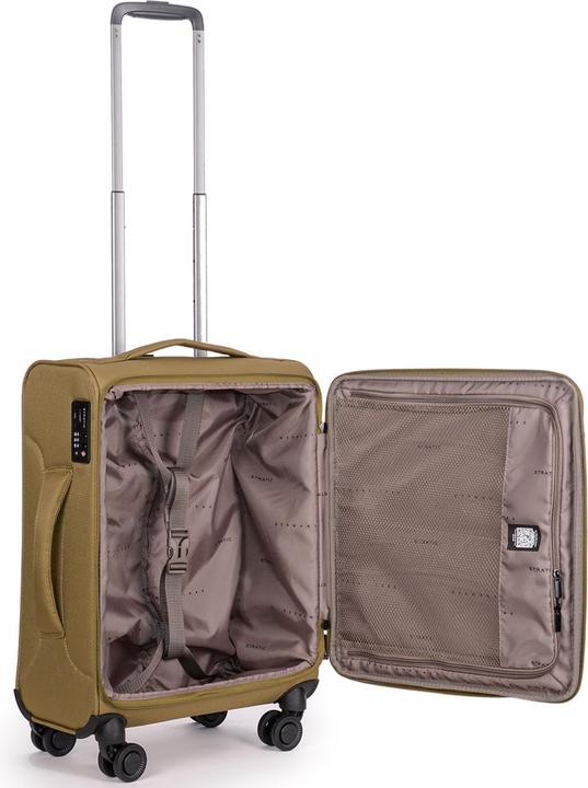 Actual product image Stratic Trolley soft LIGHT S 55cm khaki (37 l, Hand luggage (up to 50 litres))