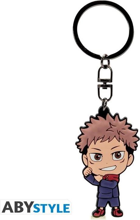 Actual product image ABYstyle JUJUTSU KAISEN Yuji Itadori PVC Keyring, Multicolored, H. 5,8 cm x L. 3,5 cm