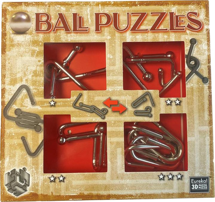 Actual product image Eureka! puzzel Puzzle Mania Casse-têtes Red (4 pieces)