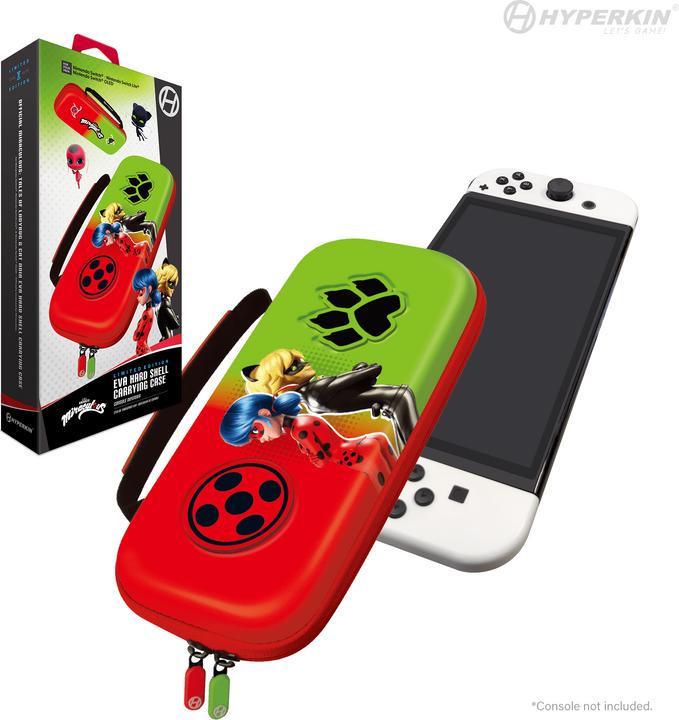 Hyperkin Official Miraculous Hard Carrying Case - Switch/Lite/Oled (Bug & Cat) (Switch)