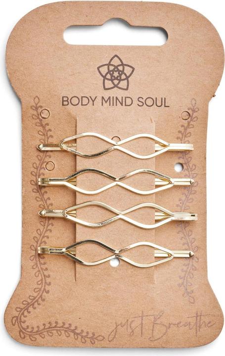 Immagine prodotto Body Mind Soul Forcina Yoga ondulata 5,5 cm 4 pezzi, oro (4 pz.)
