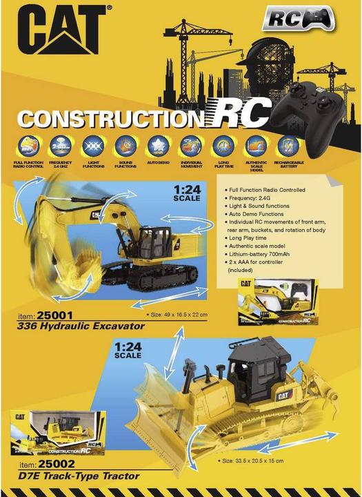 Image du produit Diecast Masters Modèle fonctionnel RC Cat D7E Dozer 1:24