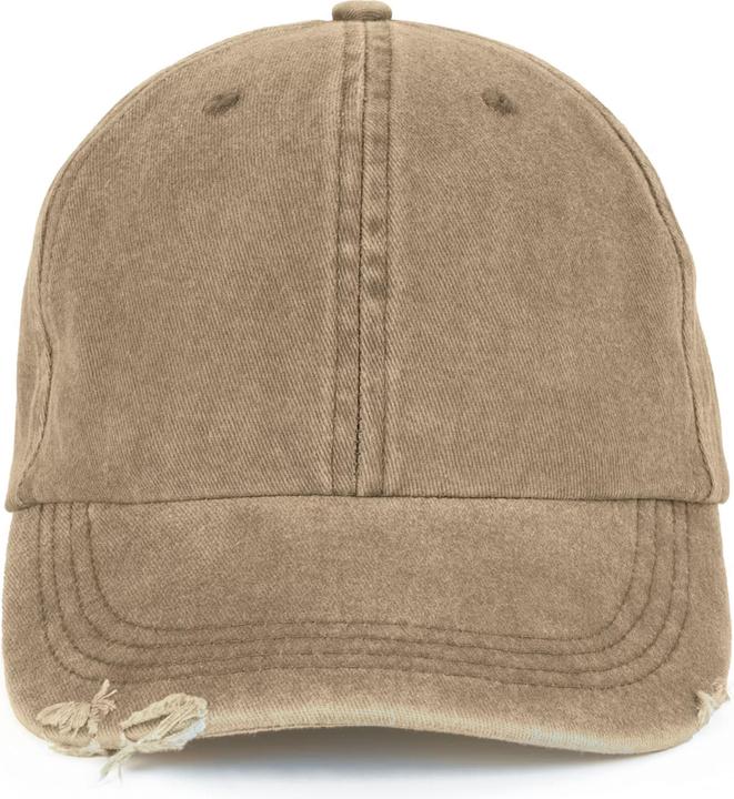 K-up Vintage Baseballcap mit angeblichem Riss-Effekt (One Size)