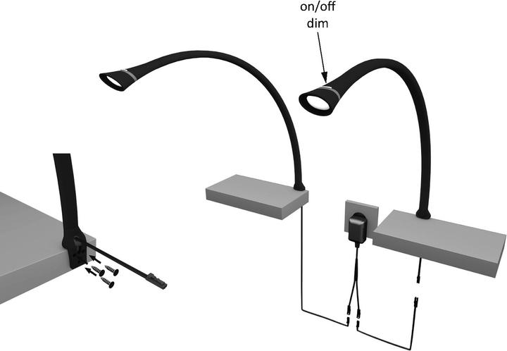 Image du produit Halemeier Lampes en appliques LED Miles 12 V (130 lm)