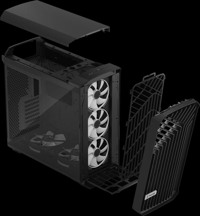 Actual product image Fractal Torrent RGB Black TG Light (SSI CEB, ATX, E-ATX, mATX, ITX, SSI EEB)