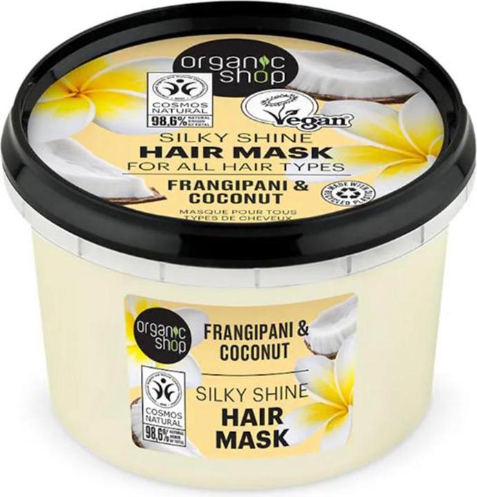 Organic Shop Frangipani Kokosnuss Haarmaske Seidiger Glanz 250ml (250 ml)