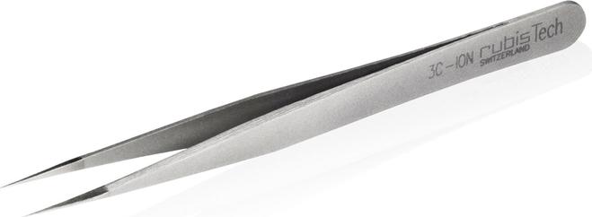 Rubis Pinzette Silber-Ionen, spitz, 11 cm, 3C-ION