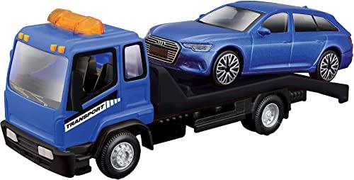 Actual product image Bburago Street Fire Flatbed Transport 1/43 ass.