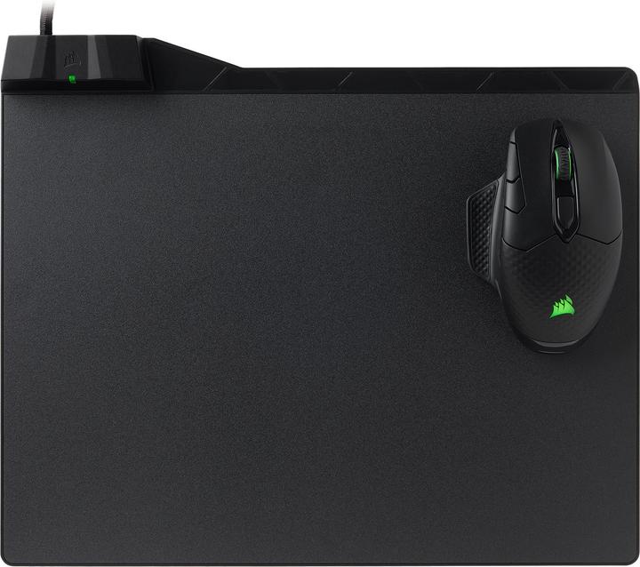 Actual product image Corsair MM1000 gaming mouse pad with wireless Qi charging zone (L)