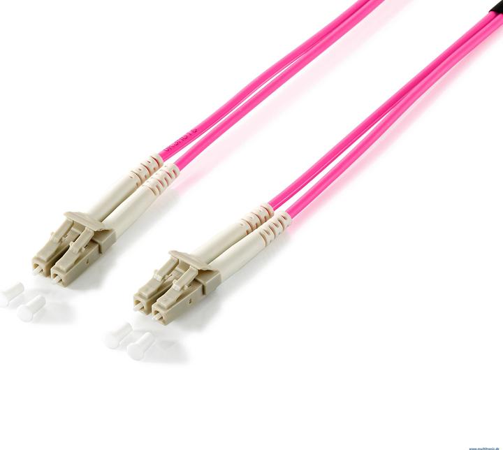equip LWL Patchkabel HF LC/LC 50/125u OM4 2m violett (CAT8.2, 2 m)