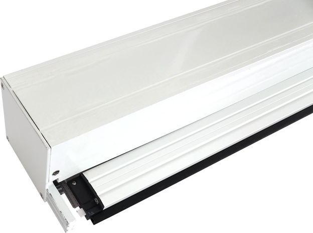 Produktbild Mendler 4er-Set Seitenwand für Pergola HWC-L46, Rollo Ersatzseitenwand, Stoff/Textil sturmfest 3x3m - weiss (300 cm, 271 cm)