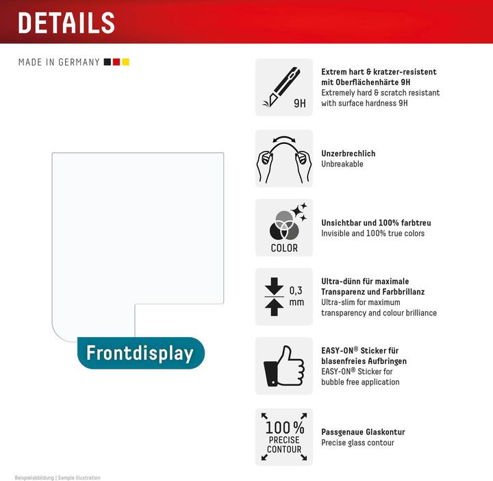 Immagine prodotto Displex Vetro intelligente 2D (1 Pezzo/i, Samsung Galaxy Z Flip5, Samsung Galaxy Z Flip6)