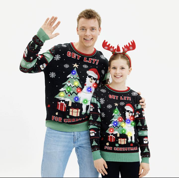 Actual product image Christmas Sweats Get Lit For Christmas (80, 86, 92)