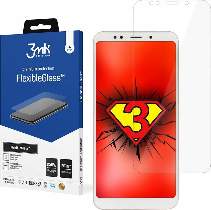 Actual product image 3MK hybrid glass Flexible 2.5D for Xiaomi Redmi 5 Plus (1 Piece, Xiaomi Redmi 5 Plus)