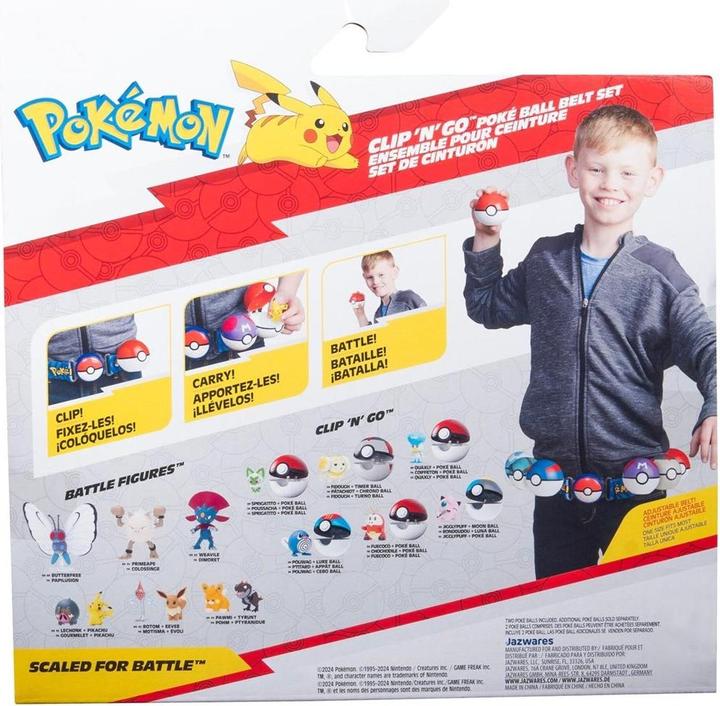 Produktbild Jazwares Pokémon Clip'n'Go Poké Gürtel Set (Assortiert)
