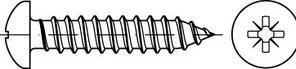Actual product image Self-tapping screw DIN 7981 LIKO with cross recess PZ 4,8x 45 -C-Z steel galvanised with point (250 Screws per piece)