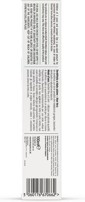 Produktbild Dr. Organic ALOE VERA pasta de dientes 100 ml (100 ml)