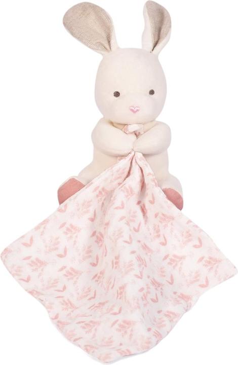 Doudou et Compagnie Organic bunny with cuddle cloth,pink 15cm