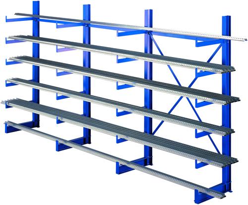 Actual product image Schulte Lagertechnik K 1000 cantilever basic rack 2 uprights - 1-sided